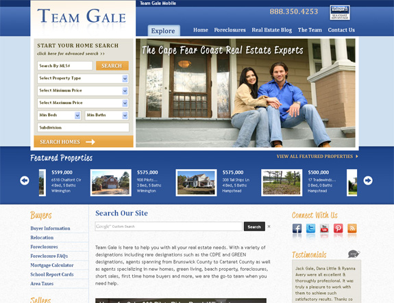 real estate web design