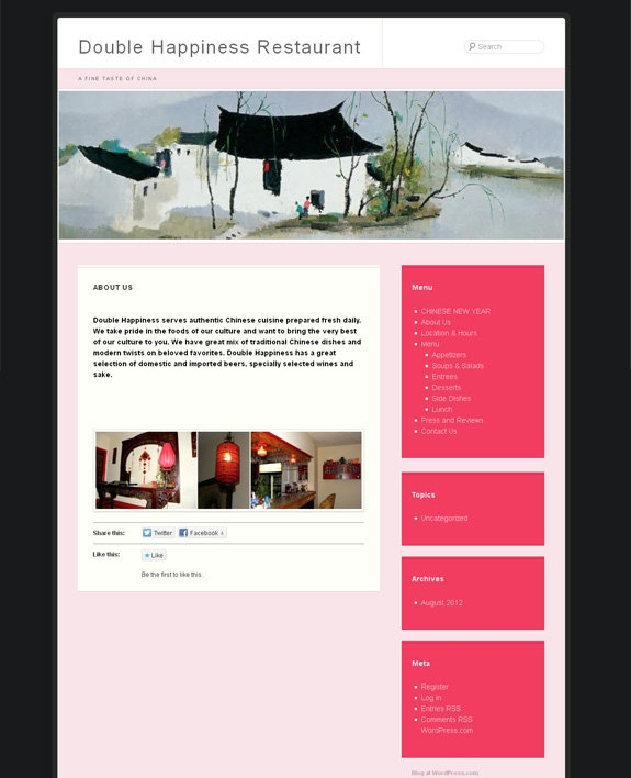 Old Restaurant Web Design