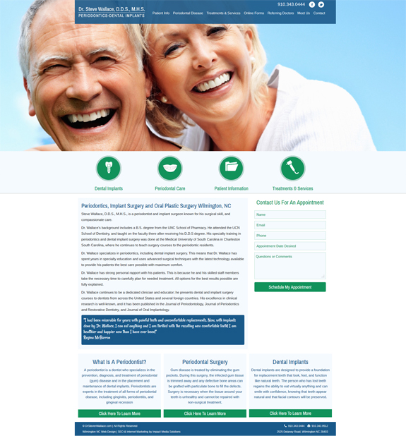 Dentist Web Design