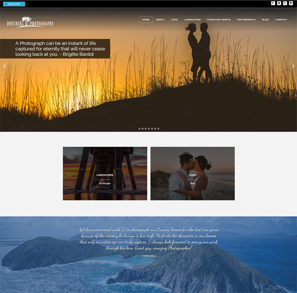 Photographer Web Design