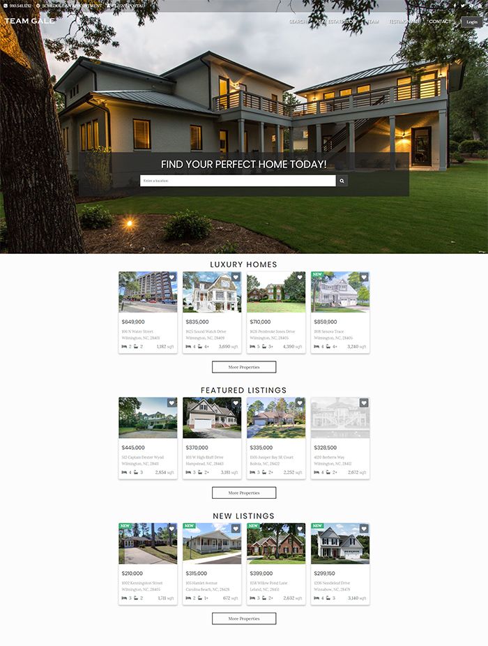 Real Estate Web Design