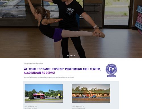 New Web Design for Dance Express!
