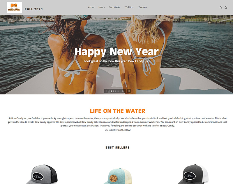 Bow Candy Wilmington NC Web Design