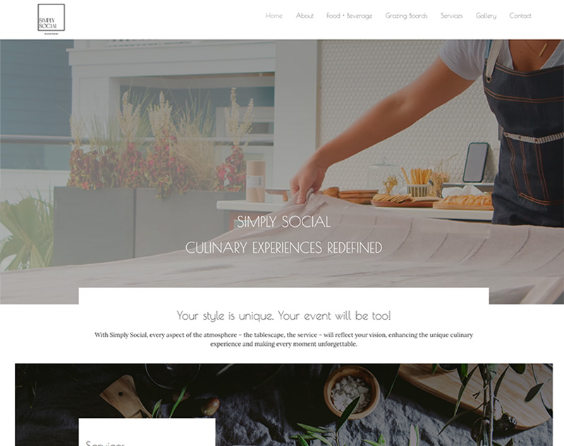 Live Simply Social Web Design Wilmington NC