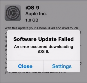 iOS 9 - Download Failed