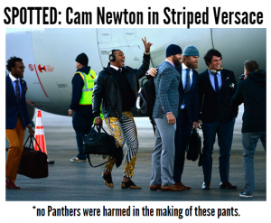 Cam Newton's Versace Pants